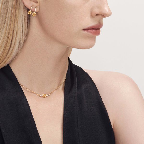 Swarovski Botanic arany színű fülbevaló kristályokkal 5535796