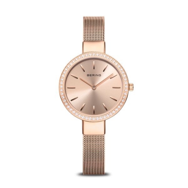 Bering Classic rozé óra swarovski kristályokkal 16831-366
