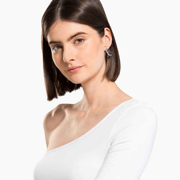 Swarovski Twist karika fülbevaló kék kristályokkal 5582807