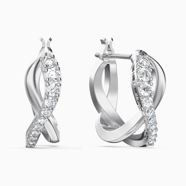 Swarovski Twist ékszer szett fehér kristályokkal 5579790