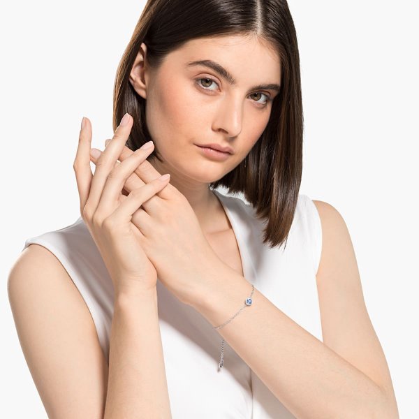 Swarovski Angelic sliding karkötő kék kristállyal 5567933