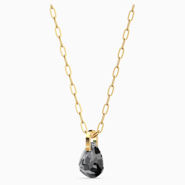 Swarovski T bar arany színű nyaklánc szürke kristállyal 5558340