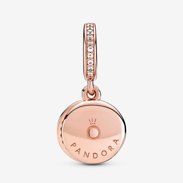 Pandora ékszer Rozé függő charm rózsaszín kövekkel 789186C02