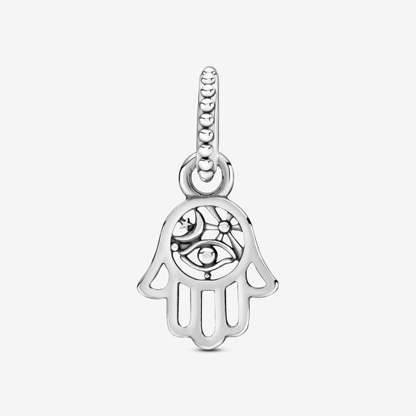 Pandora ékszer Hamza keze szimbólumokkal ezüst charm 799144C00