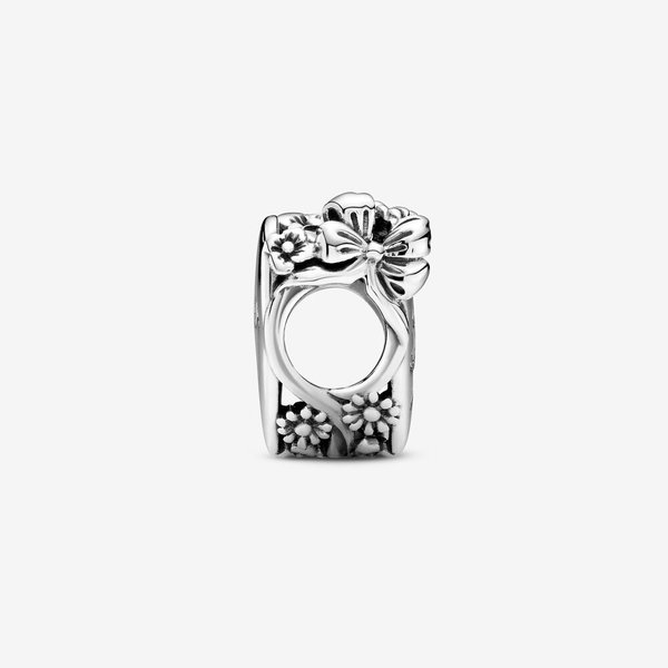 Pandora ékszer Virág és masni ezüst charm 799146C00