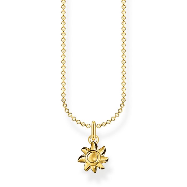 Thomas Sabo Aranyozott ezüst nyaklánc nap medállal KE2058-413-39-L45v