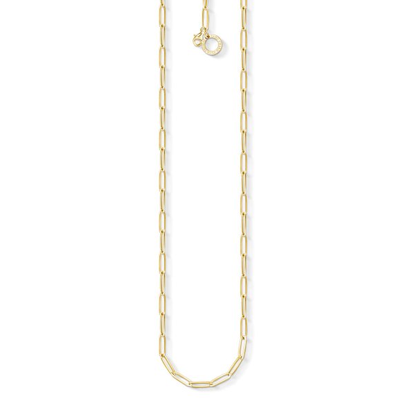 Thomas Sabo Aranyozott ezüst hosszú szemű charm nyaklánc X0254-413-39-L45