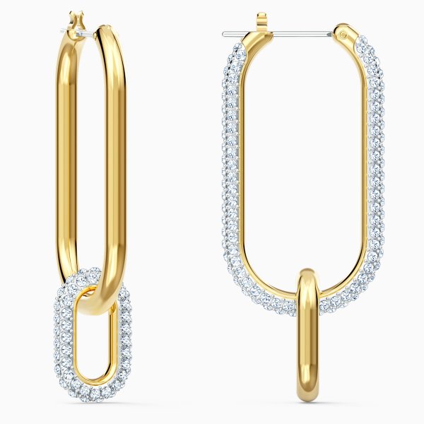 Swarovski Time ovális arany színű fülbevaló 5558341