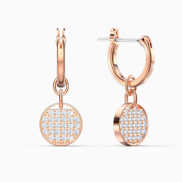 Swarovski Ginger mini karika rozé fülbevaló 5567528