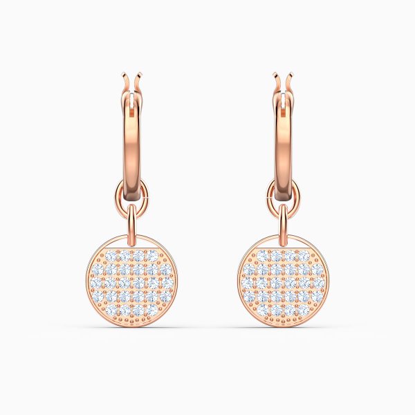 Swarovski Ginger mini karika rozé fülbevaló 5567528