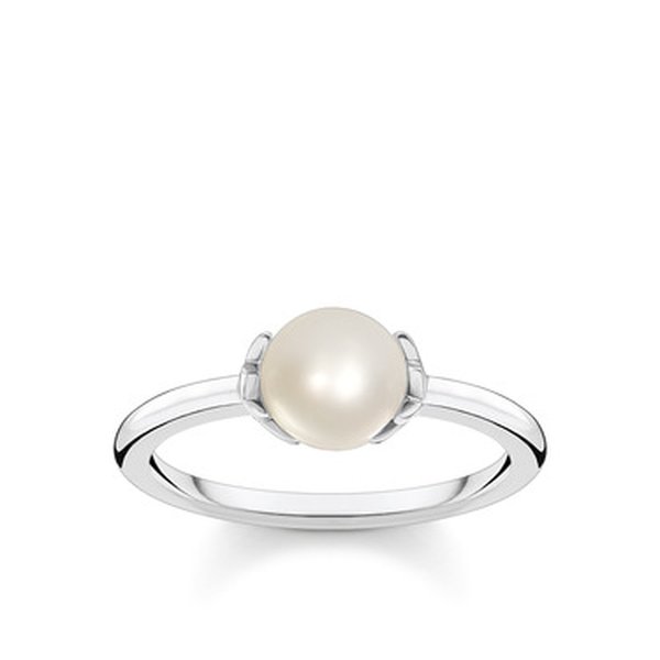 Thomas Sabo Ezüst gyűrű tenyésztett gyönggyel cirkóniával 