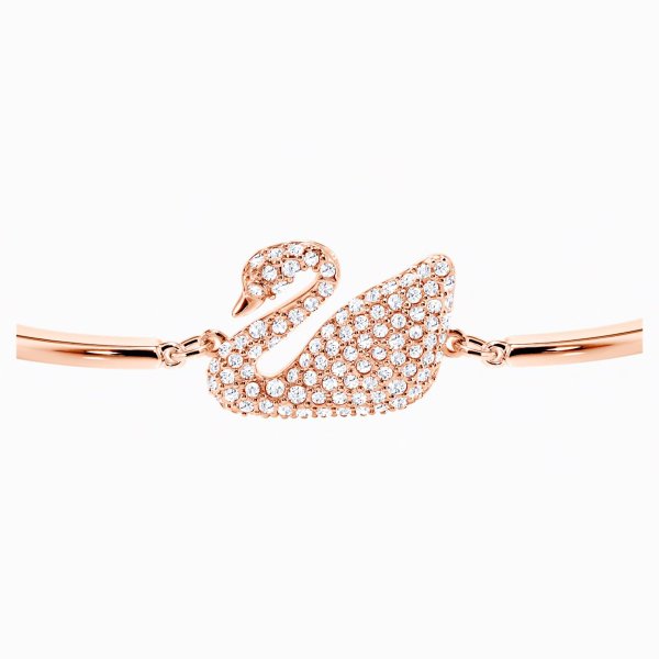 Swarovski Ikonikus hattyú rozé karperec 5142752