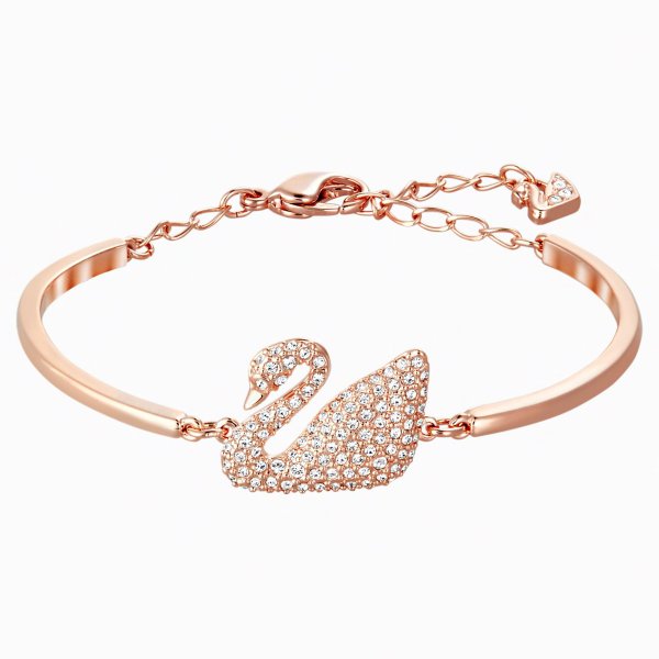 Swarovski Ikonikus hattyú rozé karperec 5142752
