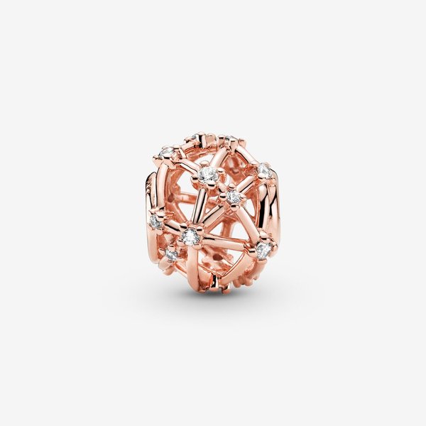 Pandora ékszer Áttört csillagképek rozé charm 789240C01