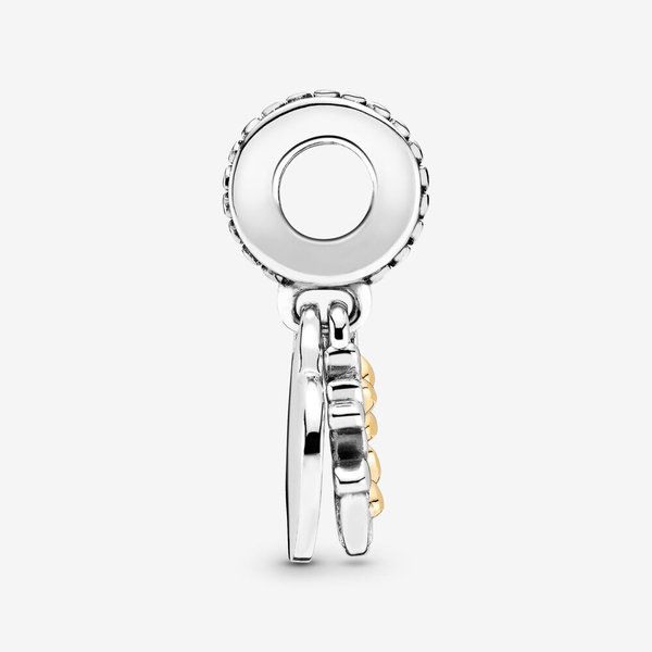 Pandora ékszer Kéttónusú családfa szív függő charm 799161C00