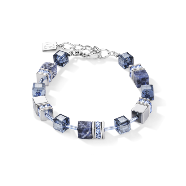 Coeur de Lion GeoUBE szodalit hematit karkötő 4017/30-0700
