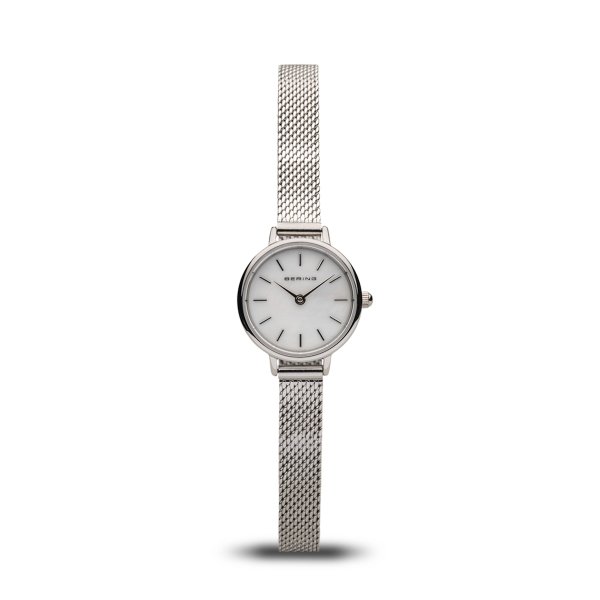 Bering Classic mini ezüst fehér női óra 11022-004