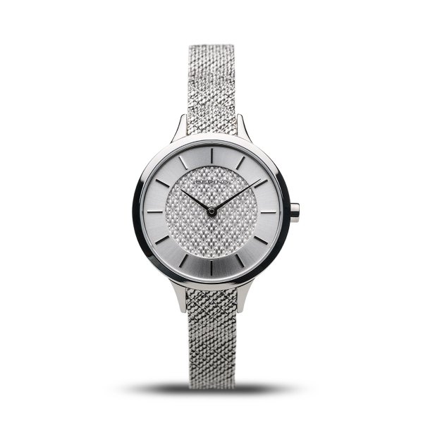 Bering Ezüst csiszolt női óra 17831-000