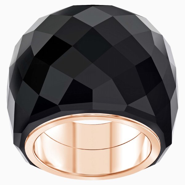 Swarovski Nirvana rozé fekete gyűrű 
