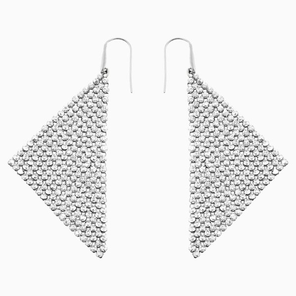 Swarovski Fit ezüst színű függő fülbevaló kristályokkal 976061