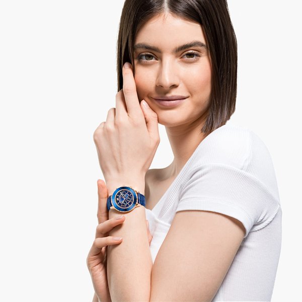 Swarovski Octea Lux Chrono kronográf kék női karóra 5563480