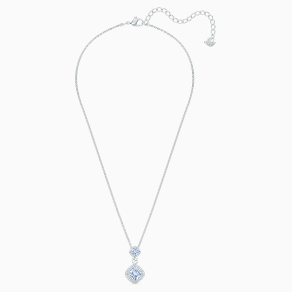 Swarovski Angelic ezüst színű nyaklánc kék kristállyal 5559381