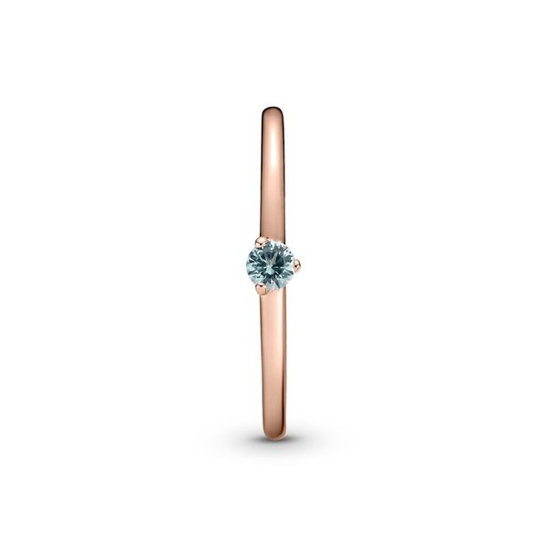 Pandora ékszer Halványkék solitaire rozé gyűrű 