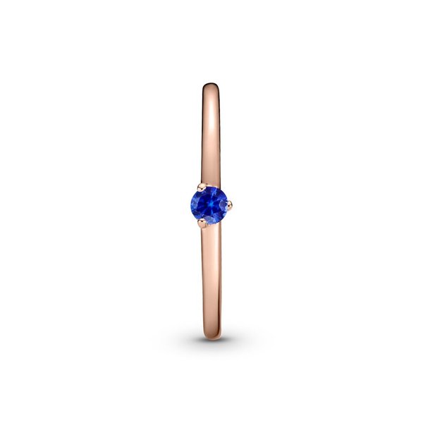 Pandora ékszer Kék solitaire rozé gyűrű 
