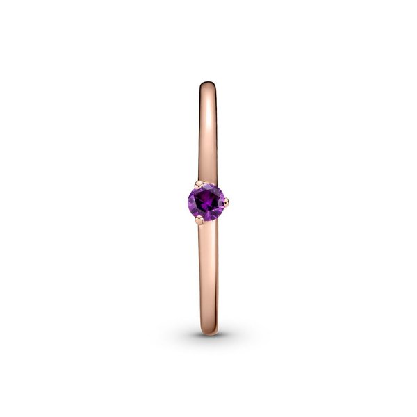 Pandora ékszer Lila solitaire rozé gyűrű 