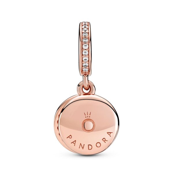 Pandora ékszer Rozé függő charm halványkék kövekkel 789186C03