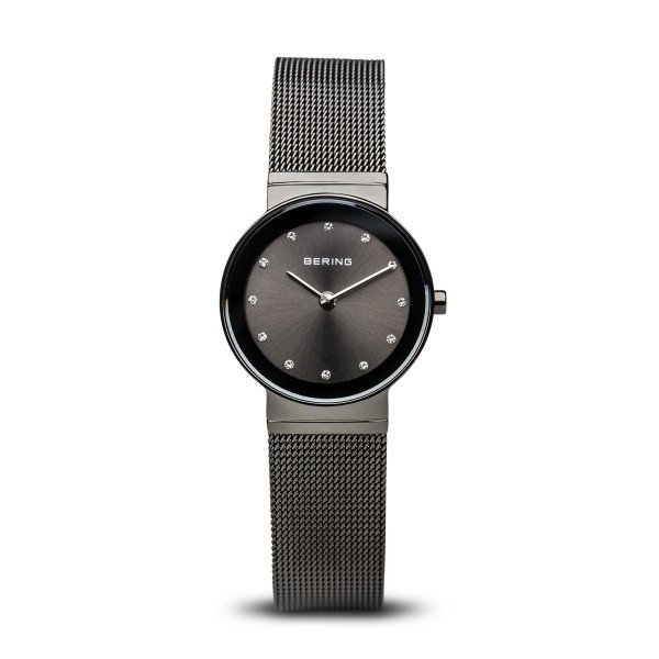 Bering Classic fekete női óra kristályokkal 10126-077