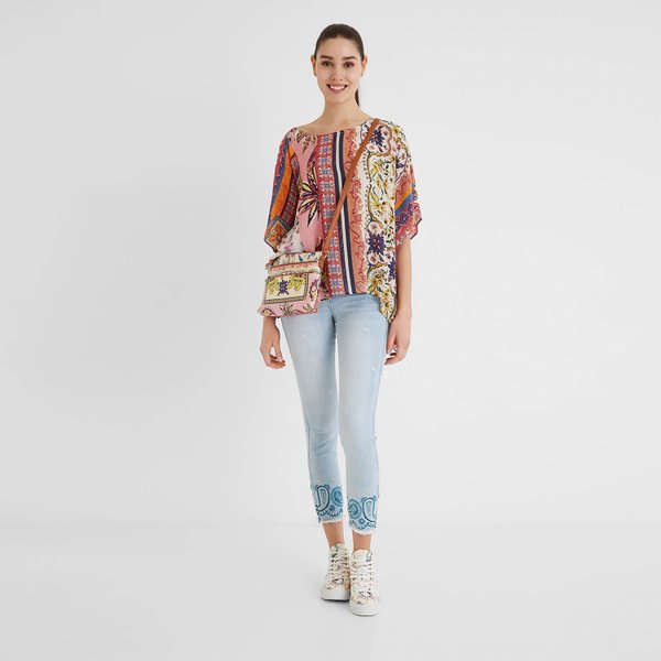 Desigual Pink boho durban táska 21SAXPCI