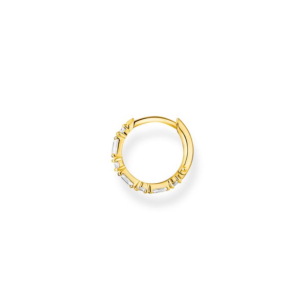 Thomas Sabo Fél pár aranyozott ezüst karika fülbevaló négyzetekkel CR666-414-14
