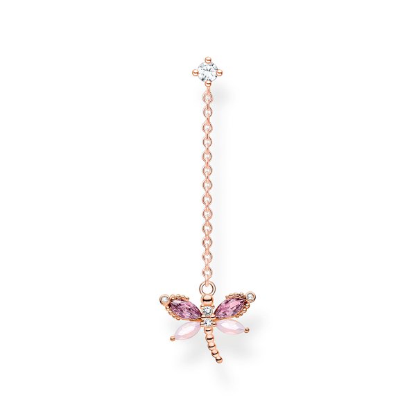 Thomas Sabo Fél pár rozé szitakötő függő fülbevaló H2187-321-7