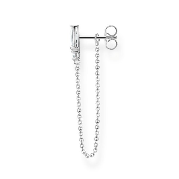 Thomas Sabo Fél pár ezüst négyzet és kör függő fülbevaló H2183-051-14