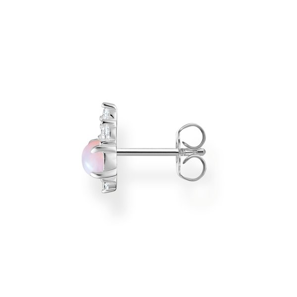 Thomas Sabo Fél pár vintage bedugós fülbevaló fehér és rózsaszín kövekkel H2181-166-7