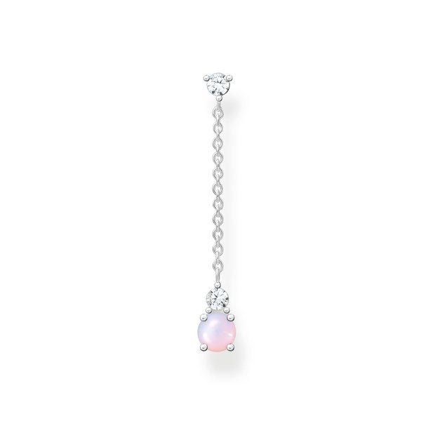 Thomas Sabo Fél pár vintage függő fülbevaló fehér és rózsaszín kövekkel H2180-166-7