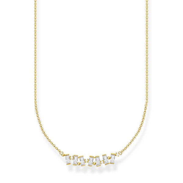 Thomas Sabo Aranyozott ezüst nyaklánc kusza négyzetekkel KE2095-414-14-L45v