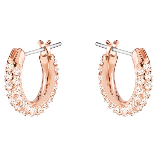 Swarovski Rozé színű karika fülbevaló kristályokkal 5446008