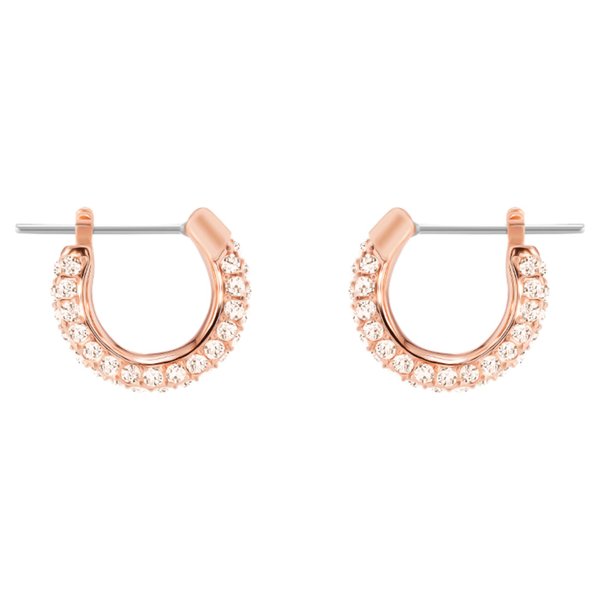 Swarovski Rozé színű karika fülbevaló kristályokkal 5446008