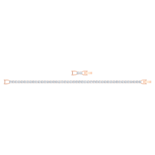 Swarovski Tennis deluxe rozé színű karkötő kristályokkal 5513400