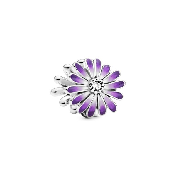 Pandora ékszer Lila virág ezüst charm 798775C02