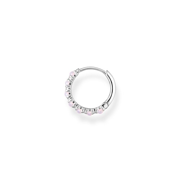 Thomas Sabo Fél pár vintage ezüst fülbevaló rózsaszín és fehér apró kövekkel CR664-166-7