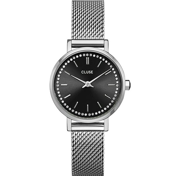 Cluse Boho chic petite ezüst fekete női óra CW10502
