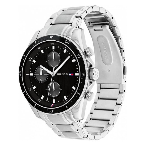 Tommy Hilfiger Parker acél férfi óra fekete számlappal 1791835