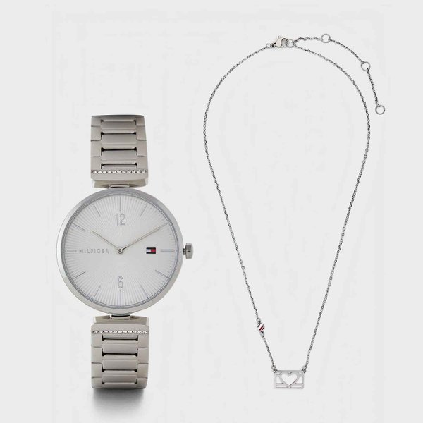 Tommy Hilfiger Aria ezüst óra karkötő szett 2770098