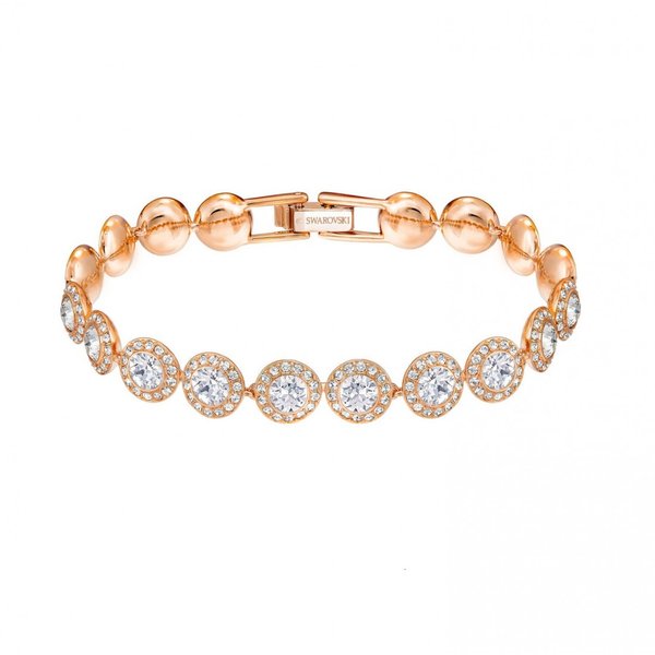 Swarovski Angelic karkötő, fehér, rozéarany árnyalatú bevonattal 5240513