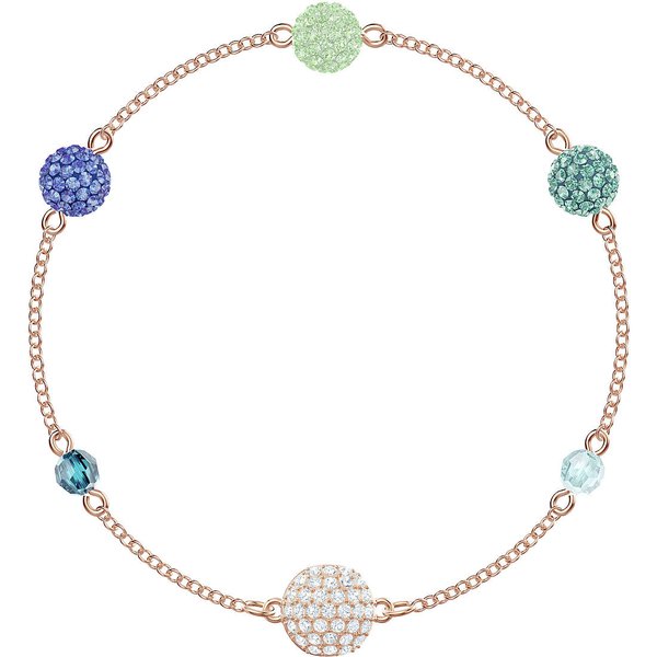 Swarovski Remix rozé karkötő zöld árnyalatú gömb swarovski kristályokkal 5479019