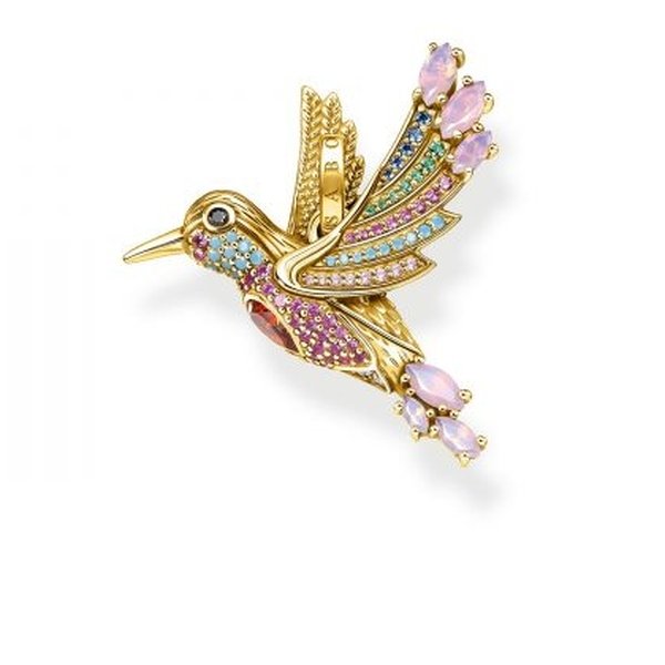 Thomas Sabo Kolibri közepes aranyozott ezüst medál színes kövekkel PE905-488-7