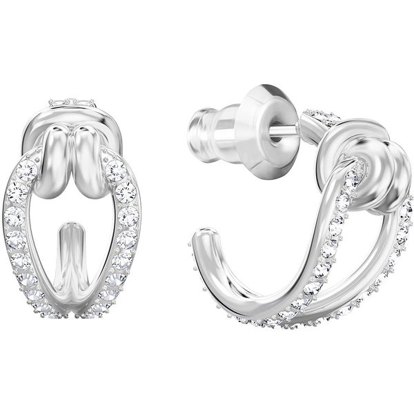 Swarovski Lifelong ezüst színű fülbevaló swarovski kristályokkal 5390814